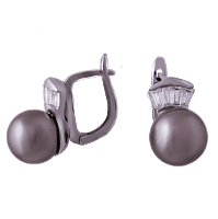 Серебряные серьги с жемчугом 1541