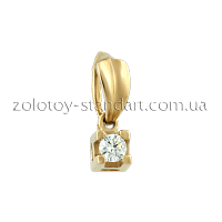 Золотой подвес с бриллиантом s3370