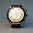 Золотые часы мужские с кожанным ремешком, швейцарский механизм 036274 детальное изображение ювелирного изделия Мужские золотые часы