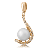 Золотой подвес с жемчугом 4124927