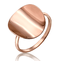 Глянцевое золотое кольцо Верона 033289