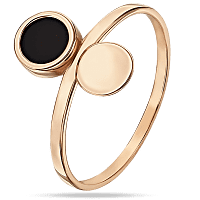 Кольцо золотое с вставкой из агата 034638