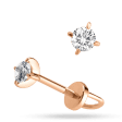 Золотые серьги-пуссеты с фианитом в закрепке 040447 детальное изображение ювелирного изделия Золотые серьги с фианитом Золотые серьги-пуссеты с фианитом в закрепке 040447 детальное изображение ювелирного изделия Золотые серьги с фианитом