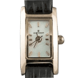 Годинник з золотим корпусом і ремінцем з натуральної шкіри 036174 детальне зображення ювелірного виробу