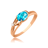 Кольцо с топазом 324502