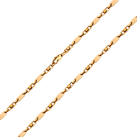 Фантазийная золотая цепочка литая 034720