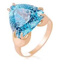 Золотое кольцо с топазом 023968