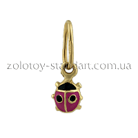 Золотой подвес Божья коровка 61802