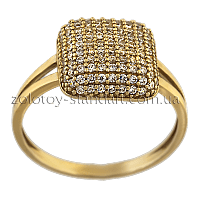 Золотое кольцо с цирконием 151525