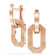 Золотые серьги "Meander Links Mini" со звеном и гравировкой на английской застежке 041266 детальное изображение ювелирного изделия Золотые серьги без вставок Золотые серьги "Meander Links Mini" со звеном и гравировкой на английской застежке 041266 детальное изображение ювелирного изделия Золотые серьги без вставок