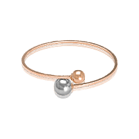 Браслет в стиле Dior из красного и белого золота 028507