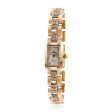 Золотий годинник жіночий з цирконієм 036202 детальне зображення ювелірного виробу