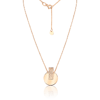 Женское золотое колье зеркальное Каролина 034487