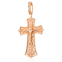 Золотой крестик ажурный Распятие1,4,0653