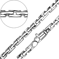 Мужской браслет из белого золота 585 Престиж 032140