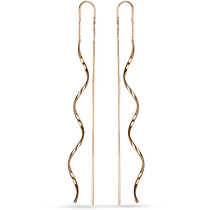 обзорное фото Золотые серьги-протяжки 026569 Золотые серьги протяжки обзорное фото Золотые серьги-протяжки 026569  Золотые серьги протяжки
