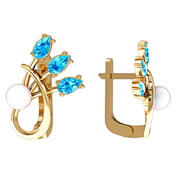 Серьги с жемчугом 420858 детальное изображение ювелирного изделия Золотые серьги с жемчугом Серьги с жемчугом 420858 детальное изображение ювелирного изделия Золотые серьги с жемчугом