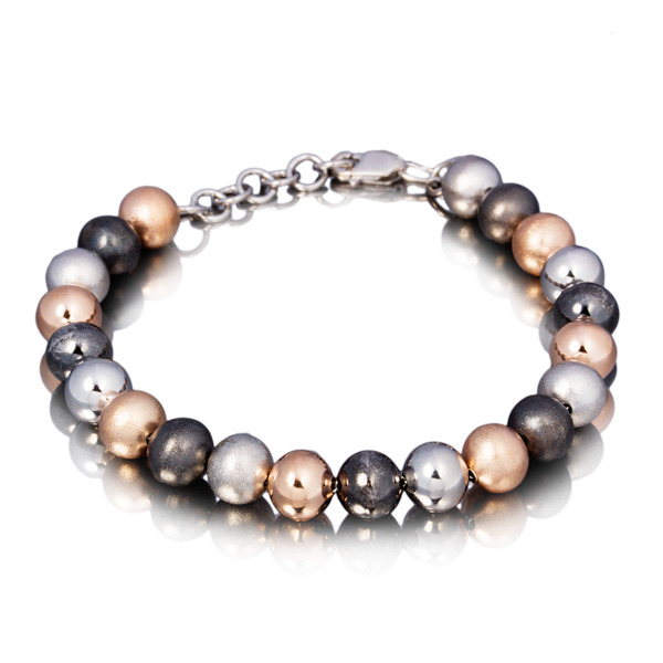 Серебряный браслет с разноцветными шариками 024105 детальное изображение ювелирного изделия Серебряные женские браслеты Серебряный браслет с разноцветными шариками 024105 детальное изображение ювелирного изделия Серебряные женские браслеты