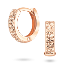 обзорное фото Золотые серьги кольца 029067 Золотые серьги без вставок обзорное фото Золотые серьги кольца 029067  Золотые серьги без вставок