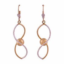 обзорное фото Золотые серьги 80121 Золотые серьги подвески обзорное фото Золотые серьги 80121  Золотые серьги подвески