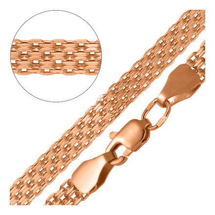 Элегантный золотой браслет с плетением форбисмарк