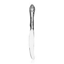 обзорное фото Серебряный нож десертный с узором 035574  Серебряные ножи