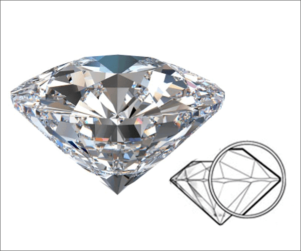 Ограненный алмаз фото